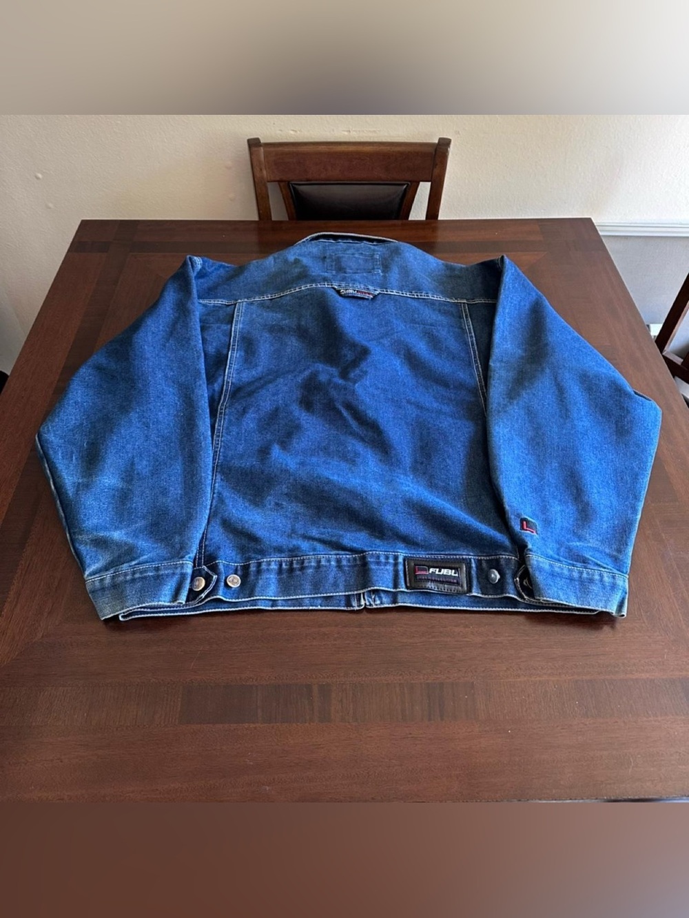 Vintage FUBU Denim Jacket Men’s 2XL Type 2 Style Full Zip - Picture 5 of 7